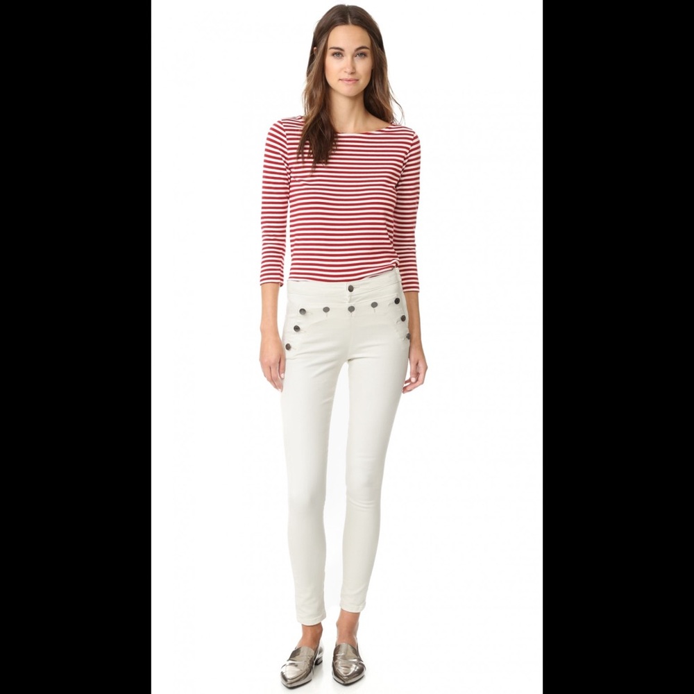Scotch & Soda Jolie Vagabonde off white skinny sailor jeans